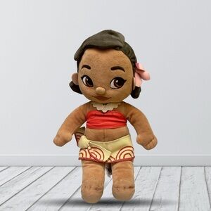 Disney Moana Baby Plush Doll with Red and Brown Outfit